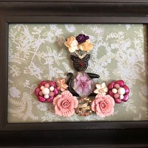 Kitty Cat Jewelry Assemblage Art Picture